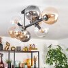 Gastor lampa sufitowa, kula świetlna bursztynowy, przezroczysty, przydymiony, 8-punktowe