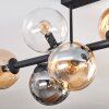 Gastor lampa sufitowa, kula świetlna bursztynowy, przezroczysty, przydymiony, 8-punktowe