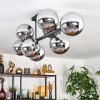 Gastor Lampa sufitowa, Kula świetlna Chrom, Przydymiony, 8-punktowe