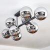 Gastor Lampa sufitowa, Kula świetlna Chrom, Przydymiony, 8-punktowe