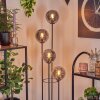 Gastor Lampa stojąca 30 cm Ciemne drewno, Czarny, 4-punktowe