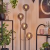 Gastor Lampa stojąca 30 cm Ciemne drewno, Czarny, 4-punktowe