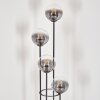 Gastor Lampa stojąca 30 cm Ciemne drewno, Czarny, 4-punktowe