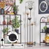 Koyoto Lampa stojąca 30 cm Ciemne drewno, Czarny, 4-punktowe