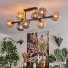 Gastor lampa sufitowa, kula świetlna bursztynowy, przydymiony, 8-punktowe