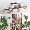 Gastor Lampa sufitowa, Kula świetlna W kolorze bursztynu, Przydymiony, 8-punktowe