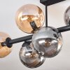 Gastor Lampa sufitowa, Kula świetlna W kolorze bursztynu, Przydymiony, 8-punktowe