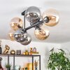 Gastor Lampa sufitowa, Kula świetlna W kolorze bursztynu, Przydymiony, 8-punktowe
