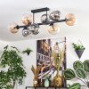 Gastor lampa sufitowa, kula świetlna bursztynowy, przezroczysty, przydymiony, 8-punktowe
