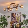 Gastor lampa sufitowa, kula świetlna bursztynowy, przezroczysty, przydymiony, 8-punktowe
