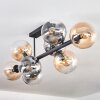 Gastor lampa sufitowa, kula świetlna bursztynowy, przezroczysty, przydymiony, 8-punktowe