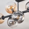 Gastor Lampa sufitowa, Kula świetlna W kolorze bursztynu, Przezroczysty, Przydymiony, 8-punktowe