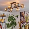 Gastor Lampa sufitowa, Kula świetlna W kolorze bursztynu, Przezroczysty, Przydymiony, 8-punktowe