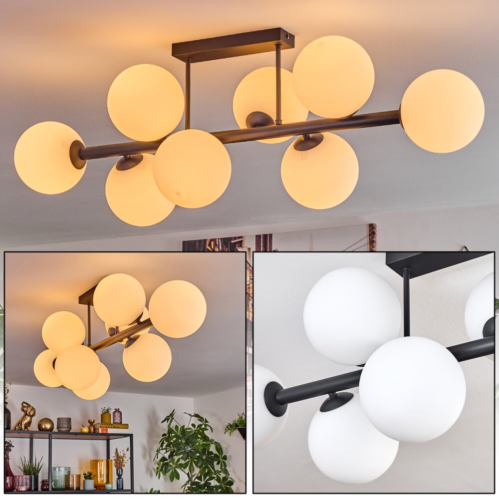 Chehalis Lampa sufitowa, Kula świetlna Biały, 8-punktowe main product photo