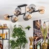 Gastor Lampa sufitowa, Kula świetlna W kolorze bursztynu, Przydymiony, 10-punktowe