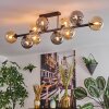 Gastor Lampa sufitowa, Kula świetlna W kolorze bursztynu, Przydymiony, 10-punktowe