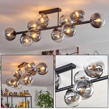 Chehalis Lampa sufitowa, Kula świetlna Przezroczysty, Przydymiony, 10-punktowe