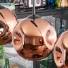 Ripoll Lampa wisząca, Kula świetlna, Lampa wisząca W kolorze miedzi, 3-punktowe