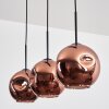 Ripoll Lampa wisząca, Kula świetlna, Lampa wisząca W kolorze miedzi, 3-punktowe