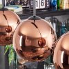 Koyoto lampa wisząca, kula świetlna, lampa wisząca miedziany, 3-punktowe