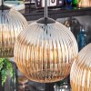 Koyoto lampa wisząca, kula świetlna, lampa wisząca bursztynowy, 3-punktowe
