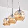 Koyoto lampa wisząca, kula świetlna, lampa wisząca bursztynowy, 3-punktowe