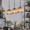 Koyoto lampa wisząca, kula świetlna, lampa wisząca bursztynowy, przezroczysty, 3-punktowe