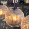 Koyoto lampa wisząca, kula świetlna, lampa wisząca bursztynowy, przezroczysty, 3-punktowe
