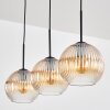Koyoto lampa wisząca, kula świetlna, lampa wisząca bursztynowy, przezroczysty, 3-punktowe