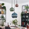 Koyoto lampa wisząca, kula świetlna, lampa wisząca 30 cm niebeieski, zielony, miedziany, 3-punktowe