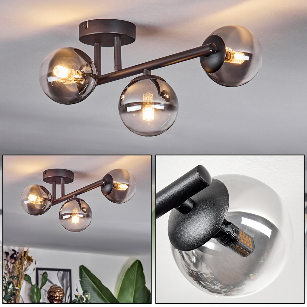 Chehalis Lampa sufitowa, Kula świetlna Przezroczysty, Przydymiony, 3-punktowe main product photo