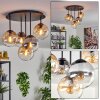Gastor lampa sufitowa, kula świetlna 45 cm bursztynowy, przezroczysty, przydymiony, 5-punktowe