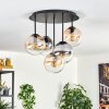 Gastor lampa sufitowa, kula świetlna 45 cm bursztynowy, przezroczysty, przydymiony, 5-punktowe