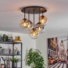 Gastor lampa sufitowa, kula świetlna 45 cm bursztynowy, przezroczysty, przydymiony, 5-punktowe