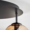 Gastor lampa sufitowa, kula świetlna 45 cm bursztynowy, przezroczysty, przydymiony, 5-punktowe