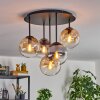 Gastor lampa sufitowa, kula świetlna 45 cm bursztynowy, przezroczysty, przydymiony, 5-punktowe