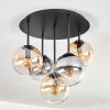 Gastor lampa sufitowa, kula świetlna 45 cm bursztynowy, przezroczysty, przydymiony, 5-punktowe