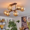 Gastor Lampa sufitowa, Kula świetlna W kolorze bursztynu, 6-punktowe