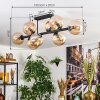 Gastor lampa sufitowa, kula świetlna bursztynowy, 8-punktowe