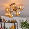 Gastor lampa sufitowa, kula świetlna bursztynowy, 8-punktowe