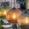 Koyoto lampa wisząca, kula świetlna, lampa wisząca niebeieski, zielony, miedziany, 3-punktowe