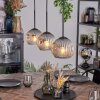 Ripoll Lampa wisząca, Kula świetlna, Lampa wisząca Przezroczysty, Przydymiony, 3-punktowe
