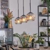 Ripoll Lampa wisząca, Kula świetlna, Lampa wisząca Przezroczysty, Przydymiony, 3-punktowe