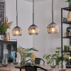 Ripoll Lampa wisząca, Kula świetlna, Lampa wisząca Przezroczysty, Przydymiony, 3-punktowe
