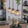 Ripoll Lampa wisząca, Kula świetlna, Lampa wisząca W kolorze bursztynu, Przezroczysty, 3-punktowe