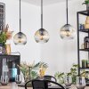 Ripoll Lampa wisząca, Kula świetlna, Lampa wisząca W kolorze bursztynu, Przezroczysty, 3-punktowe
