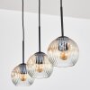 Ripoll Lampa wisząca, Kula świetlna, Lampa wisząca W kolorze bursztynu, Przezroczysty, 3-punktowe