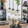 Ripoll Lampa wisząca, Kula świetlna, Lampa wisząca W kolorze bursztynu, Przezroczysty, 3-punktowe