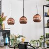 Ripoll Lampa wisząca, Kula świetlna, Lampa wisząca W kolorze miedzi, 3-punktowe
