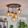 Gastor lampa sufitowa, kula świetlna 45 cm bursztynowy, przezroczysty, 5-punktowe